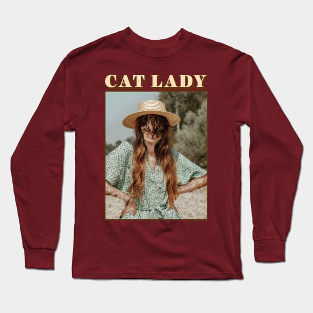 Cat Lady Long Sleeve T-Shirt by mrmattmccarthy